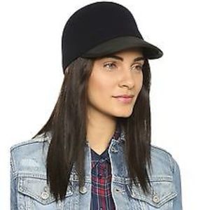 Genie By Eugenia Kim Baseball Cap Wool and Leather